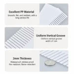 Thickness and durable plastic material details of adjustable drawer divider set