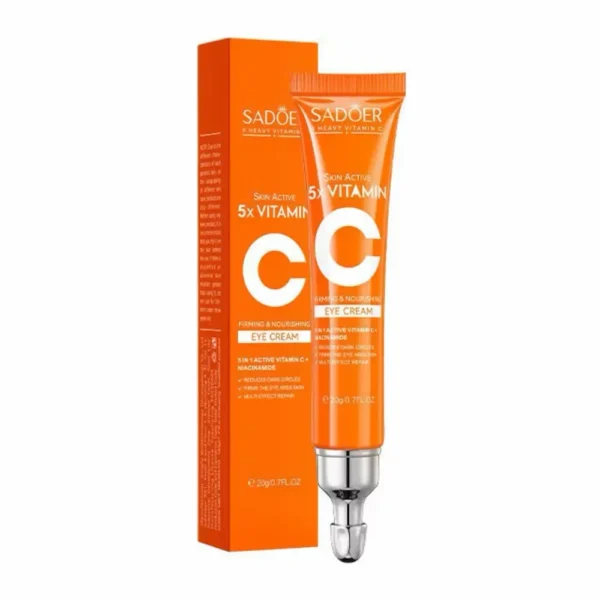 Sadoer 5X vitamin C firming and nourishing eye cream 20g front packaging box view
