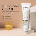 Bioaqua deep hydrating and skin whitening rice raw pulp hand cream