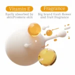 Rich moisture droplets with vitamin E for non greasy hand skin hydration