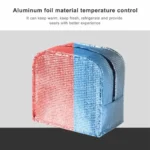 Multi layer thermal insulation feature keeping food warm and fresh in lunch bag
