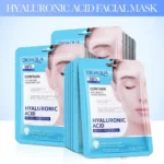 Hyaluronic acid properties in Bioaqua facial mask for long lasting moisture retention