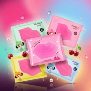 Different flavours and variants of Bioaqua moisturizing lip masks in 5pcs set
