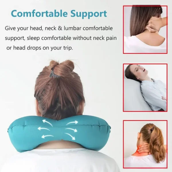Featured Products Inflatable travel neck pillow U-shaped air cushion main product packaging