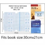 Transparent A4 large size diamond pattern protective book film cover