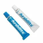 Close up view of Araldite standard epoxy resin and hardener 36g tubes