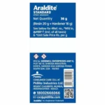 Features of cured Araldite epoxy adhesive showing waterproof and stress proof resistance