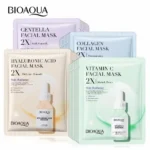 Bioaqua 2X skin radiance mask set combo for glowing hydrated skin