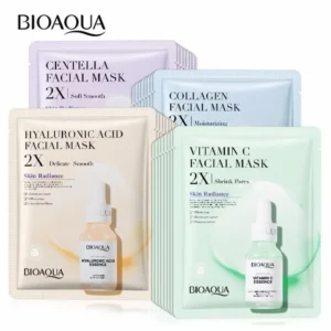 Bioaqua 2X skin radiance mask set combo for glowing hydrated skin
