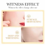 BIOAQUA facial sheet mask before and after skin whitening and brightening effect