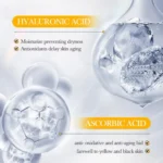 BIOAQUA hyaluronic acid and ascorbic acid sheet mask for skin repair