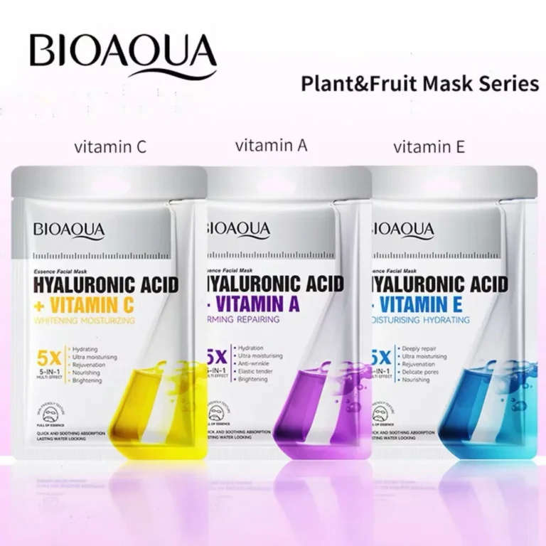 Natural plant and fruit extract sheet masks for glowing healthy skin
