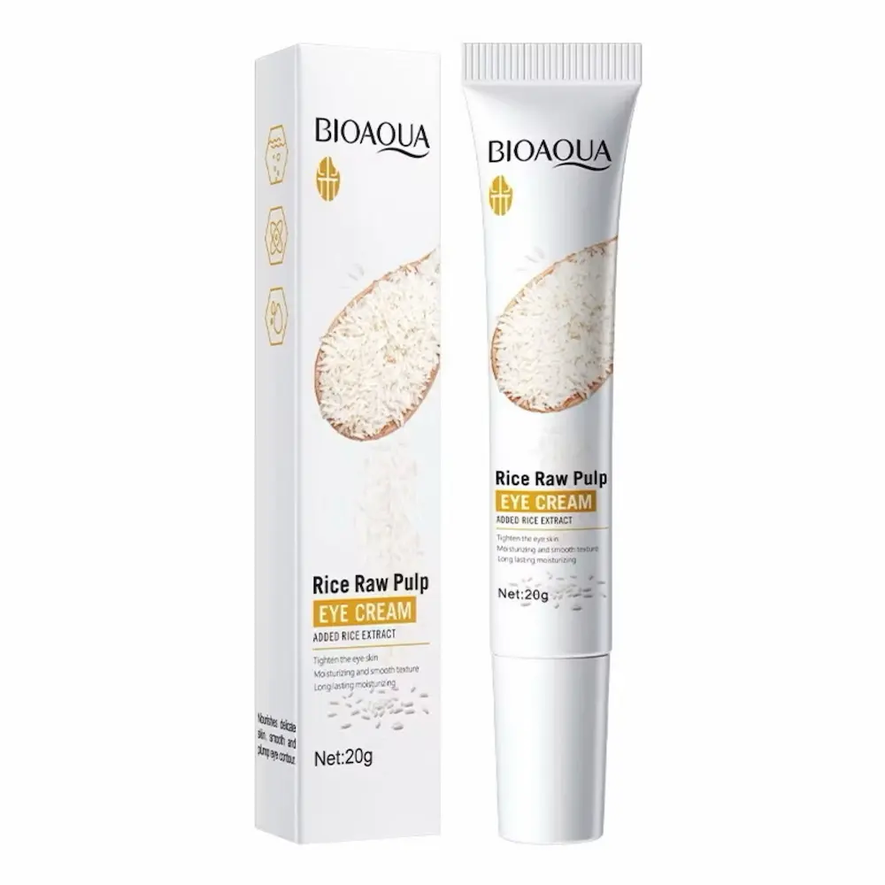 bioaqua-rice-eye-cream-packaging Bioaqua Rice Raw Pulp Eye Cream 20g – Anti-Aging & Hydrating