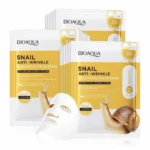 BIOAQUA snail mucin sheet mask for deep skin repairing and fine line reduction