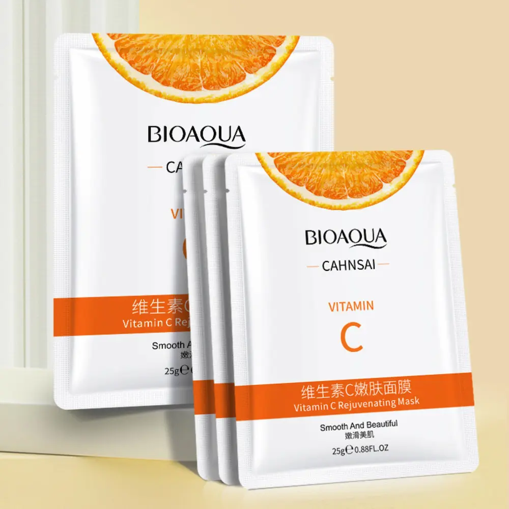 Vitamin C Sheet Mask | Bioaqua Brightening Rejuvenating (25g)