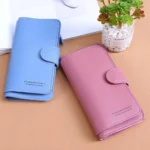 Forever Young womens long wallet in blue and soft pink variants