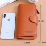 Forever Young womens long wallet length height size dimensions guide