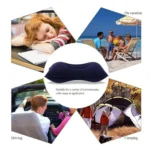 Versatile use cases for inflatable travel pillow on flights trains and cars
