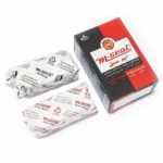 Inside pack of M-Seal showing white epoxy resin and black hardener packets