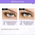 Step by step guide on how to apply Bioaqua eyelash growth serum on lash line and eyebrows