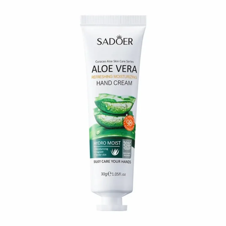SADOER aloe vera moisturizing hand cream 30g product view packaging