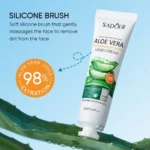 How to apply SADOER aloe vera hand cream using built in silicone brush applicator