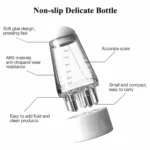 Premium scalp applicator comb material build and key functional features