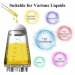 Scalp applicator comb compatibility chart for hair serums oils and liquid treatments