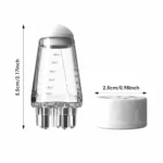 Scalp applicator comb size dimension height and width measurements