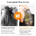 Scalp applicator comb comparison versus traditional hand application method
