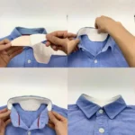 Disposable sweat absorbing collar guard protector for formal shirts