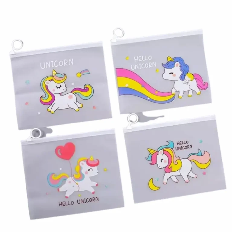 Transparent unicorn zipper pouch all cute printed designs grid view