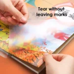 Durable water resistant and tear proof plastic book protector film