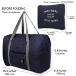 Travel Bag Size View after fold and opening