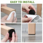 Step by step guide on how to install self adhesive furniture pads