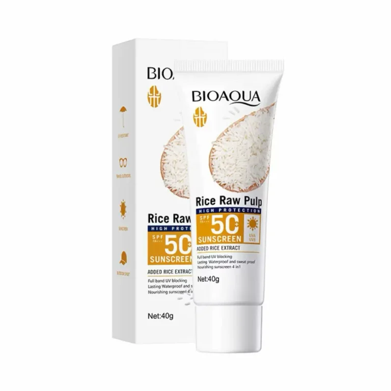 Bioaqua Rice Raw Pulp Sunscreen SPF 50+ 40g