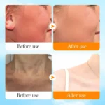 Before and After using of Bioaqua Rice Raw Pulp Sunscreen