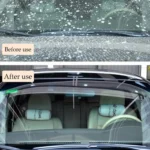 After Using the Car Wind Shield Glass Cleaner Tablet