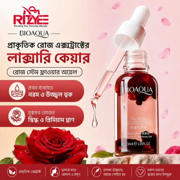 Bioaqua রোজ অয়েল তৈরির ডিস্টিলেশন প্রসেস ইনফোগ্রাফিক