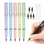 Pastel Color Everlasting Pencil Set with Spare Graphite Tips and Erasers