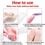 Step-by-Step Guide to Shine Nails without Nail Polish using Glass Shiner